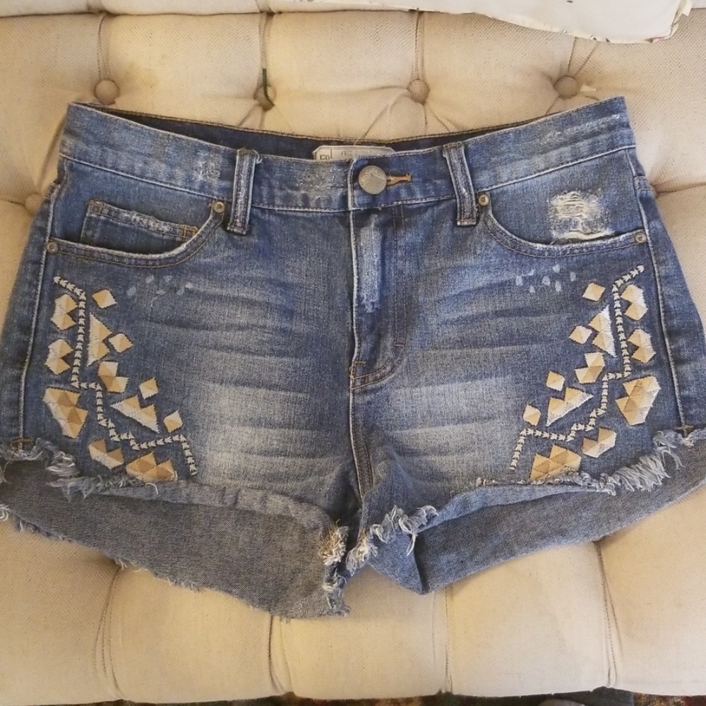 Free people denim shorts